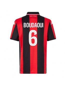 Billige OGC Nice Hicham Boudaoui #6 Hjemmedrakt 2025-26 Kortermet